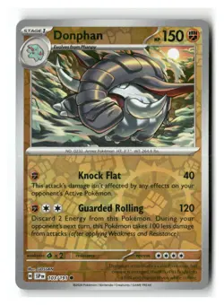 Donphan 103/191 Common Surging Sparks Pokemon Reverse Holo Near Mint - Image 1