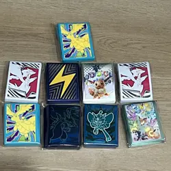 Pokemon TCG Various Sets ETB Deck Sleeves Sealed (Lot Of 9) - Image 1
