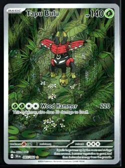 2024 Scarlet & Violet Series - Shrouded Fable Tapu Bulu #65 Illustration Rare - Image 1