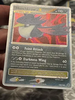 Pokemon TCG Honchkrow LV.X 132/132 Secret Wonders 2007 - Image 2