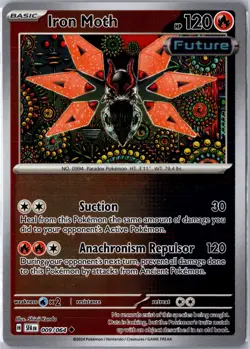 Iron Moth 009/064 Uncommon Shrouded Fable Pokemon Reverse Holo NM/M - Image 1
