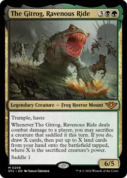 MTG The Gitrog, Ravenous Ride [Outlaws of Thunder Junction] Near Mint Magic - Image 1