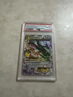 2021 Pokemon Celebrations Classic Coll Roaring Skies #76 M Rayquaza Ex PSA 10 - Image 1