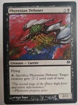 MTG Magic The Gathering Card Phyrexian Debaser Creature Carrier Black DD - Image 1