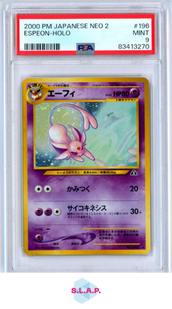 ESPEON POKEMON 196 2000 NEO 2 MINT JAPANESE PSA 9 - Image 1