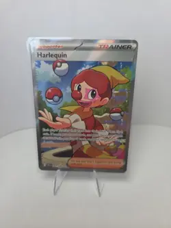Harlequin 163/086 White Flare Full Art Holo Rare Pokemon TCG English Near Mint - Image 1