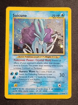 Pokemon Suicune Neo Revelation 14/64 - Holo Rare ENG PL+ With Swirl Vintage - Image 1