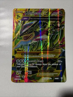 Pokemon XY Ancient Origins Mega jumbo M Rayquaza EX Shiny Full Art #98/98 - Image 1