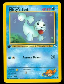 Pokemon MISTY'S SEEL 88/132 - 1st Edition Gym Heroes - NEAR MINT/MINT - Image 1