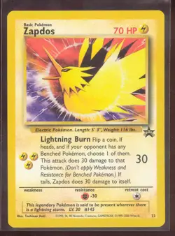 Pokemon ZAPDOS 23 - PROMO - Lightly Played - Image 1
