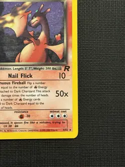 2000 Pokemon Rocket 1st Edition #4 Dark Charizard - Holo - Image 5