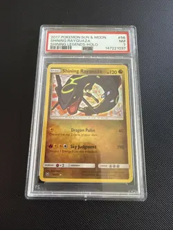 2017 POKEMON SHINING LEGENDS SHINING RAYQUAZA #56 HOLO PSA 7 NM #147221037 - Image 1