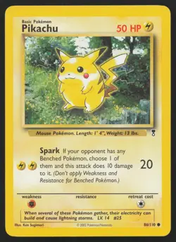 Pikachu 86/110 Common Legendary Collection Pokemon English NM - Image 1