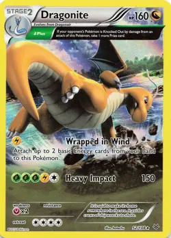 POKEMON Dragonite (52 Delta) #52/108 Holo XY - Roaring Skies LP - Image 1