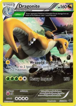 POKEMON Dragonite (52 Delta) #52/108 Holo XY - Roaring Skies LP - Image 3