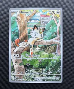 Pokemon Phantasmal Flames Meowth 106/094 Illustration Rare Holo - Image 1