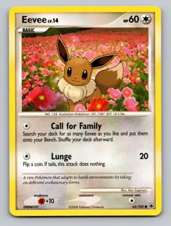 Eevee 62/100 Common Majestic Dawn Pokemon NM - Image 1