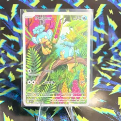 Pokemon TCG Panpour 101/086 Illustration Rare SV: Black Bolt NM - Image 1