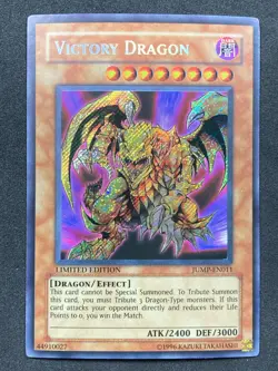 Victory Dragon Shonen Jump Promo JUMP-EN011 Limited Ed Secret YuGiOh LP - Image 1