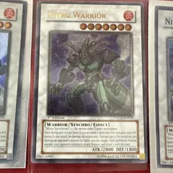 yugioh Nitro Warrior TDGS-EN039 Ultimate Rare 1st Ed + Ultra + Duel Terminal - Image 1
