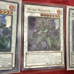 yugioh Nitro Warrior TDGS-EN039 Ultimate Rare 1st Ed + Ultra + Duel Terminal - Image 3