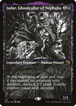 Jadar, Ghoulcaller of Nephalia- Innistrad: Midnight Hunt Showcase Foil MTG-NM - Image 1