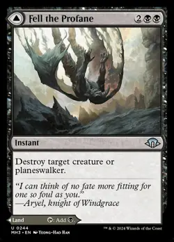 Fell the Profane // Fell Mire- Modern Horizons 3 Regular MTG-NM - Image 1