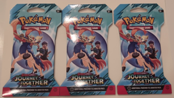 [LOT of 3] Journey Together - Scarlet/Violet Pokemon TCG (Hao + Zacian Art) New - Image 4