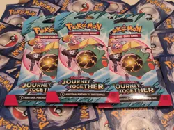 [LOT of 3] Journey Together Scarlet/Violet Pokemon TCG (Iono Bellibolt Art) New - Image 1