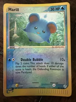 Pokemon TCG Marill Reverse Holo | EX Sandstorm 68/100 | LP-NM - Image 1