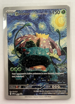 Pokemon Venusaur With The Starry Night Van Gogh Art Style Cute Custom Card - Image 4
