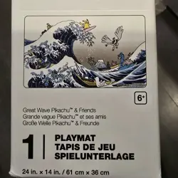 POKEMON CENTER GREAT WAVE PIKACHU & FRIENDS PLAYMAT NEW SEALED IN BOX - Image 2