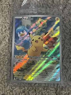 Pikachu Pokemon NM SEALED SVP 027 Scarlet & Violet Paldea Evolved ETB Promo - Image 1