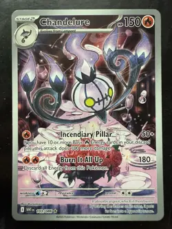 Pokemon Chandelure Illustration Rare Holo 103/086 Sv: White Flare (NM) - Image 1