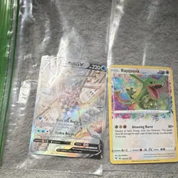 Pokemon Origin Forme Palkia V & Rayquaza Holo Lot Astral Radiance Evolving Skies - Image 1