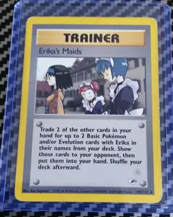 MP Erika's Maids 109/132 Gym Heroes Regular Unlimited WotC Pokemon 2000 - Image 1