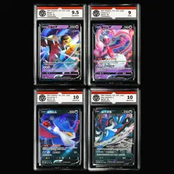 CCG 9/9.5/10 2024 Pokemon CHN Mawile&Enamorus&Honchkrow&Hisuian Samurott V 4PCS - Image 1