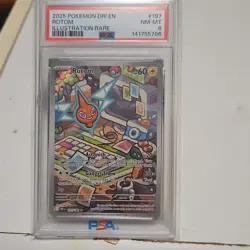 Pokemon Rotom 197/182 Sv10 Destined Rivals Illustration Rare Holo PSA 8 - Image 2