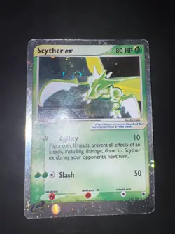 2003 Pokemon Ruby & Sapphire Scyther ex Holo #102 ENG - Image 2