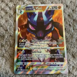 Pokemon TCG Lucario VSTAR SWSH291 Black Star Promo Crown Zenith NM - Image 1