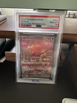 2023 POKEMON SVP EN-SV BLACK STAR PROMO 151 UPC #053 MEW EX PSA 10 - NEW CERT🔥 - Image 1