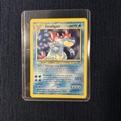 Pokemon Feraligatr 4/111 Neo Genesis Rara Holo Unlimited Wizards Vintage ita lp - Image 1