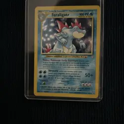 Pokemon Feraligatr 4/111 Neo Genesis Rara Holo Unlimited Wizards Vintage ita lp - Image 2