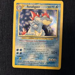 Pokemon Feraligatr 4/111 Neo Genesis Rara Holo Unlimited Wizards Vintage ita lp - Image 3