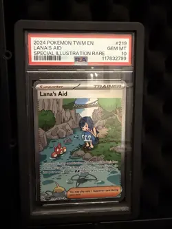 PSA 10 Pokemon Twilight Masquerade Lana's Aid Special Illustration Rare 219/167 - Image 1