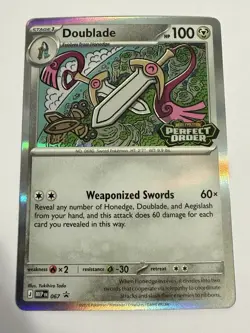 Doublade 067 Staff Promo - Pokemon TCG - Perfect Order Prerelease - Image 1