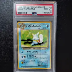 1997 Pokemon Japanese Rocket Dark Wartortle PSA 10 - GEM MINT! - Image 1