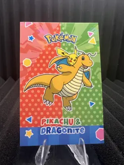 Pikachu & Dragonite - Cracked Ice Holo - Electric Pikachu Database - Pokemon - Image 1