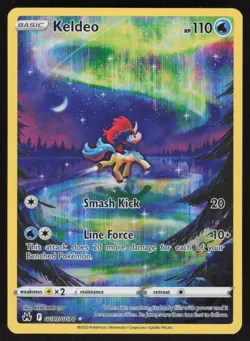 Keldeo GG07/GG70 Holo Crown Zenith Galarian Gallery Pokemon NM - Image 1