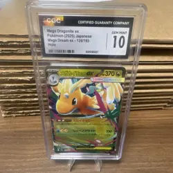 CGC Gem Mint 10 Mega Dragonite ex Holo 126/193 Mega Dream ex Pokemon Japanese - Image 1